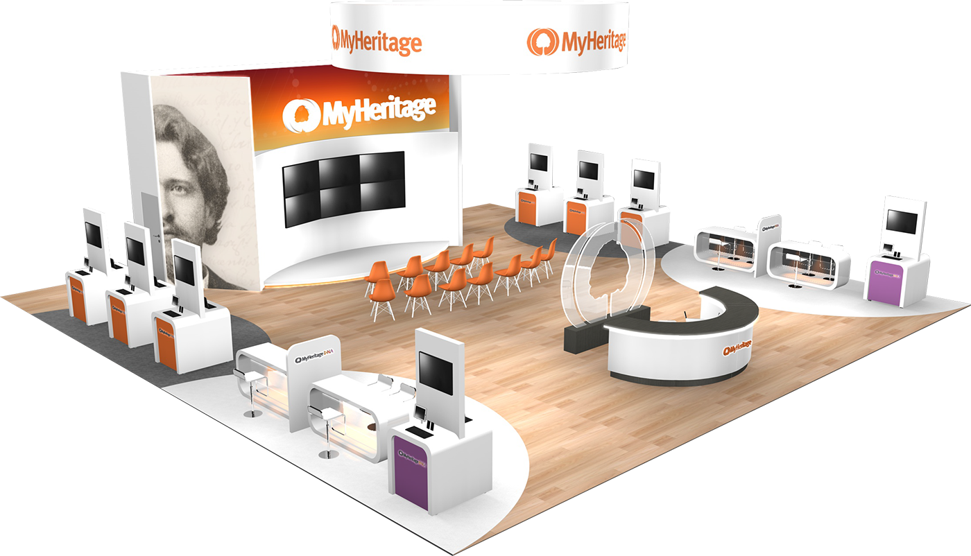 exhibiTeam - trade show displays San Diego exhibiteam - custom trade show display - MyHeritage